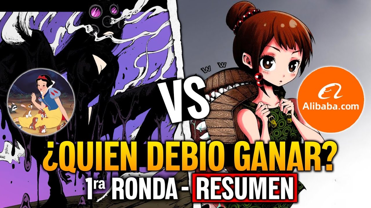 ⚡BLANCANIEVES VS ALIBABA | RESUMEN PELEA COMPLETA | Otogi Bokkoroshiamu