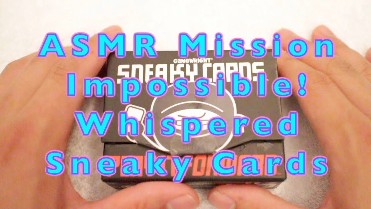 ASMR Mission Impossible! Whispered Sneaky Cards