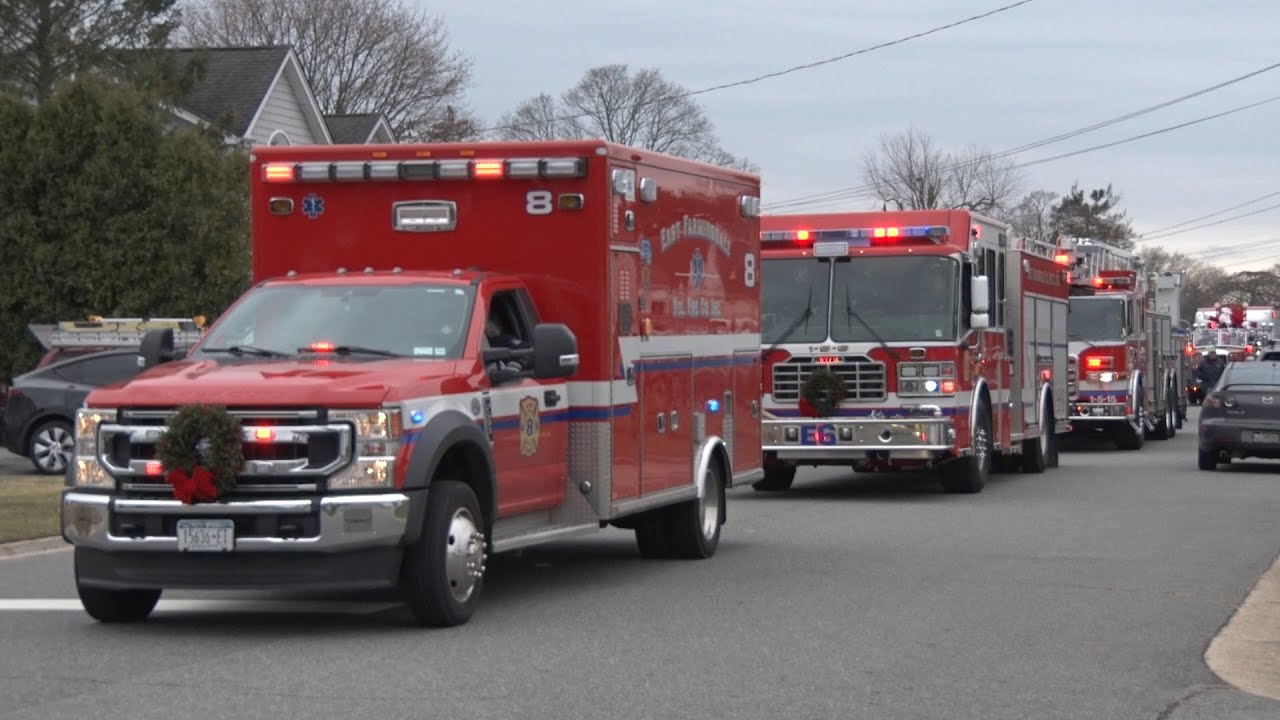 2025 East Farmingdale, NY Fire Department Station 2 Santa Run 12/13/25