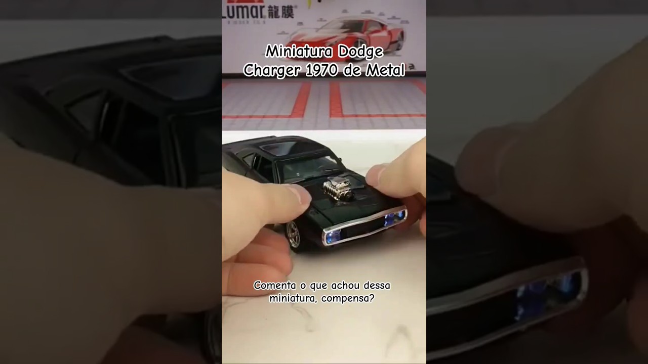 Miniatura de Carro Dodge Charger 1970 de Metal Velozes e Furiosos - Escala 1/32