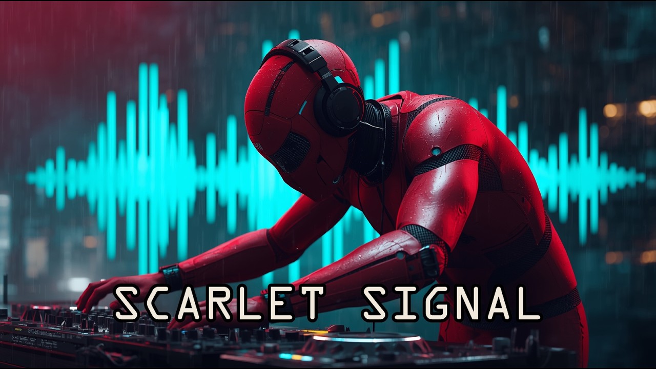 Dark Progressive Techno | Hypnotic Scarlet Signal | Robot DJ