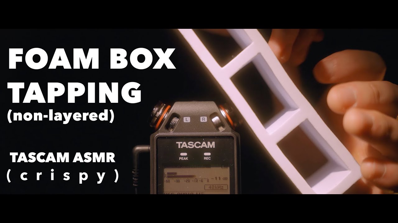 (Non-Layered Version) 40 MINUTE Foam Box Fun TASCAM ASMR