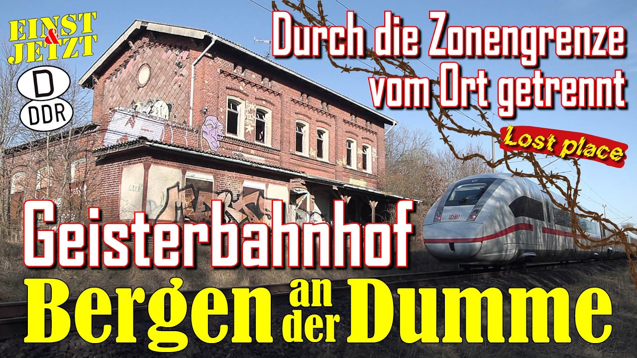Die Zonengrenze trennte ihn vom Ort: Bahnhof Bergen (Dumme) LOST PLACE Umleiterz&uuml;ge DDR Amerikalinie