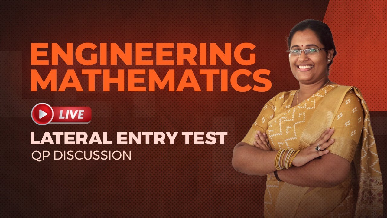 Engineering Mathematics | Free Class | QP Discussion | Lateral Entry Test