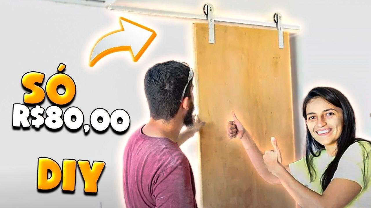 PORTA DE CORRER COMO FAZER E INSTALAR