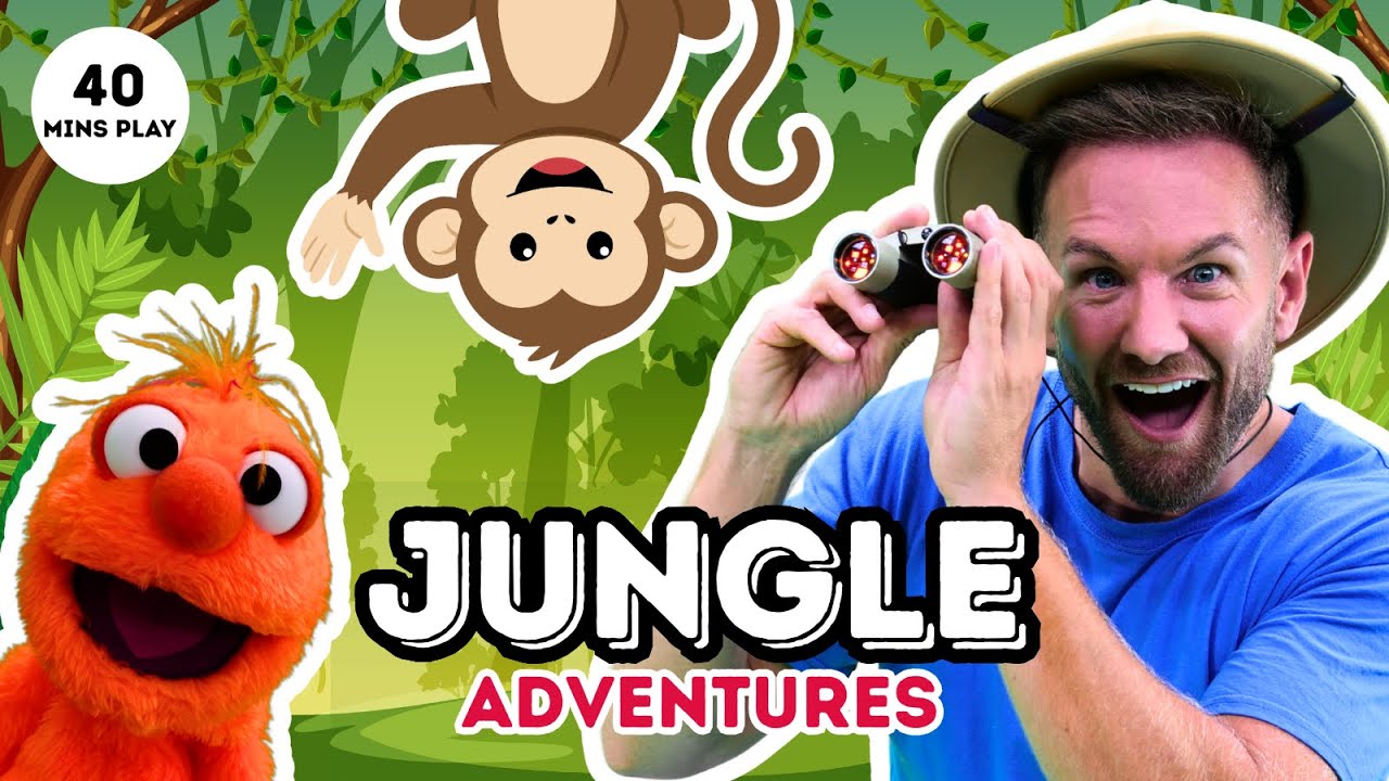 Jungle Adventures 🌿 Toddler Learning with JoJo 🧡 Animals & Mini Beasts