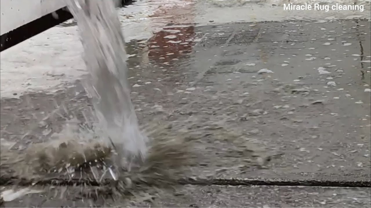 The most attractive in washing the dirty carpet asmr relax