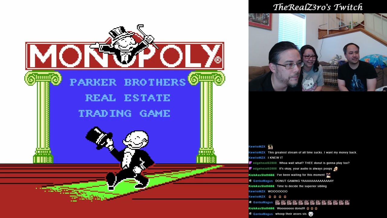 Livestream Recording - Family Stream - Games with Donut [Monopoly, Jeopardy, Super Mario Bros. 2]