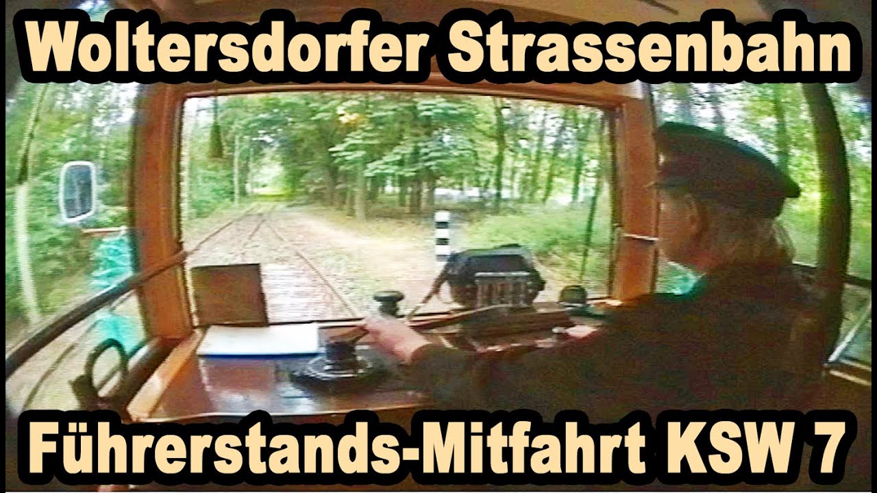 Woltersdorf Tag der offenen Tür am 9.7.1994 - Führerstand-Mitfahrt im frisch restaurierten KSW Tw 7