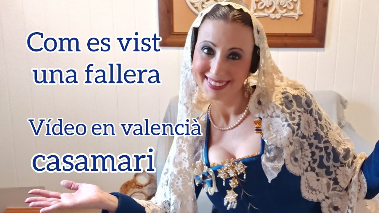 Vídeo Especial en Valencià🎬💙Com es vist una Fallera per a l' Ofrena💐#fallas #fallera #Valencia