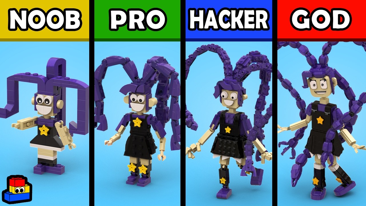 LEGO Poppy Playtime: Lily Lovebraids (Noob / Pro / Hacker / GOD)