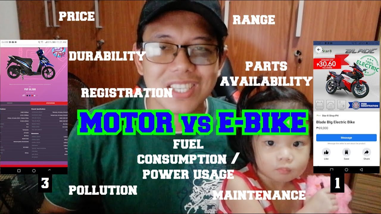 MOTOR VS ELECTRIC BIKE - PROS AND CONS - ALIN ANG LAMANG