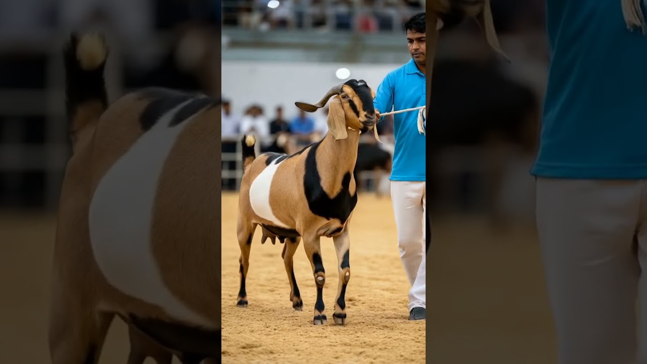 Watch the stunning Multi Color Goat Breed 🐂 