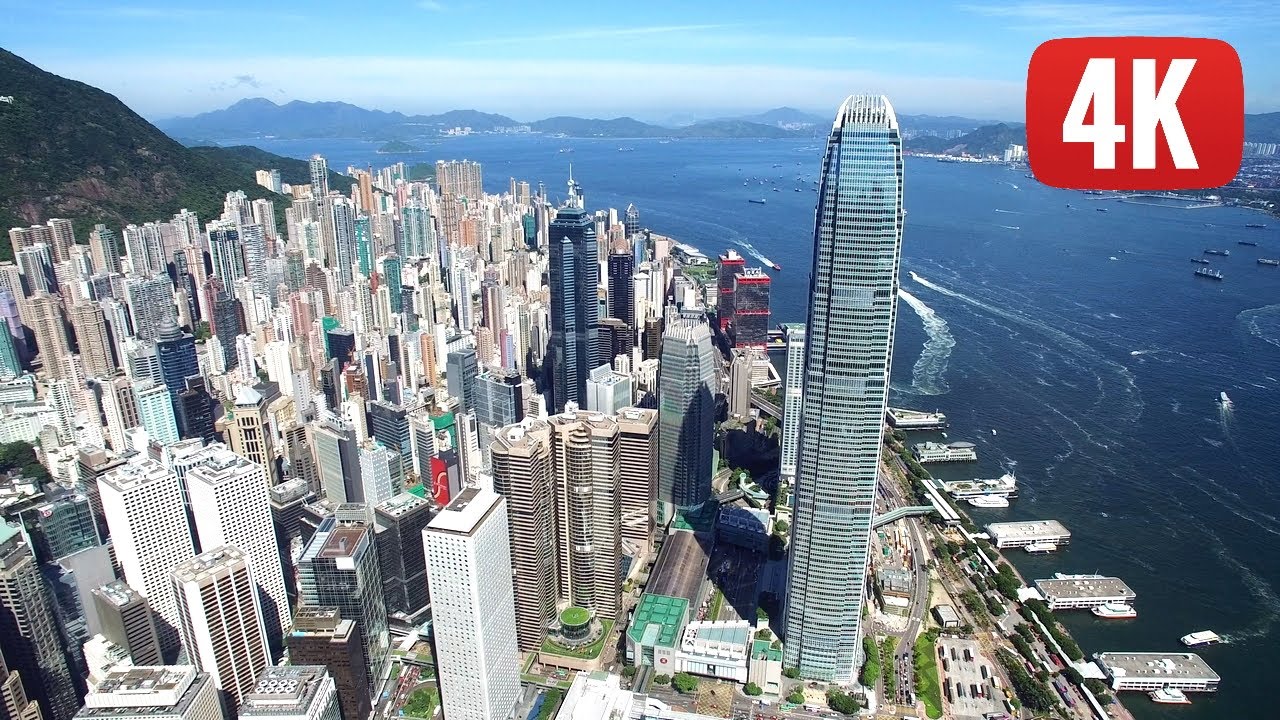 The HARBOUR (Hong Kong) - Stunning Drone View all around. Must see!