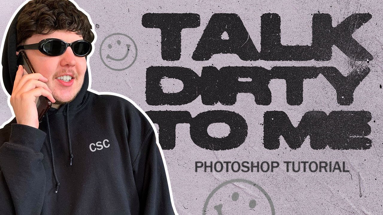 Как создать эффект состаренного текста с растекающимися чернилами в Photoshop