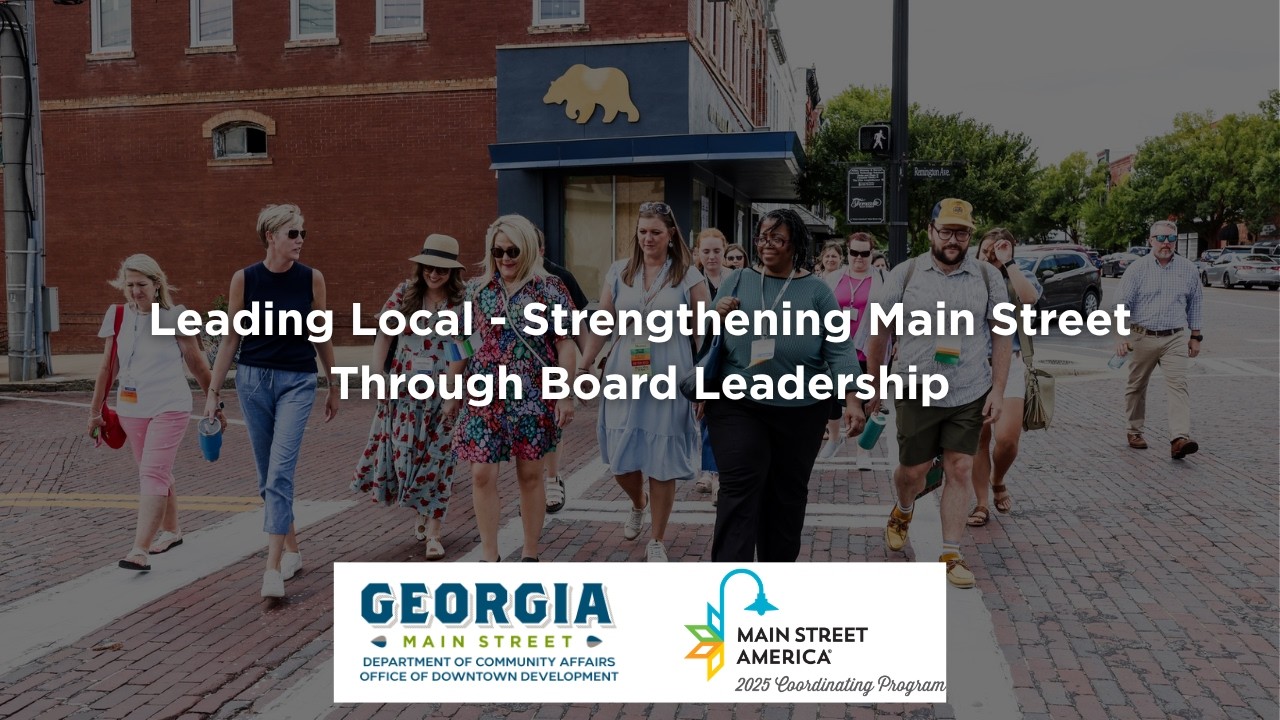 Leading Local - Strengthening Main Street Through Board Leadership