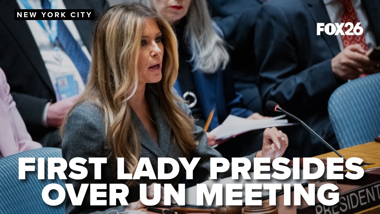 Melania Trump presides at UN meeting on children in conflict as US attacks Iran
