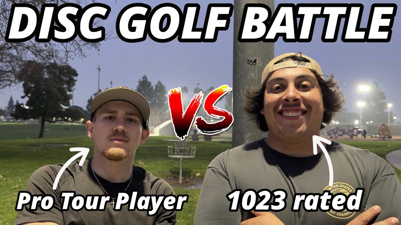 CHALLENGING A DISC GOLF PRO TOUR PLAYER AS A 1023 RATED PRO!