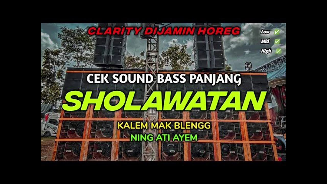 Cek Sound Sholawat horek biki adem hati cover oleh Musicyes publishing