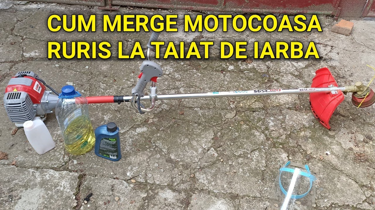 Cum merge motocoasa RURIS la cosit de iarba mare - Am tăiat iarba la animale