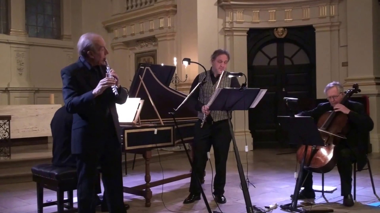 Handel Sonata for two Flutes and Continuo in g minor played by William Bennett & Halit Turgay