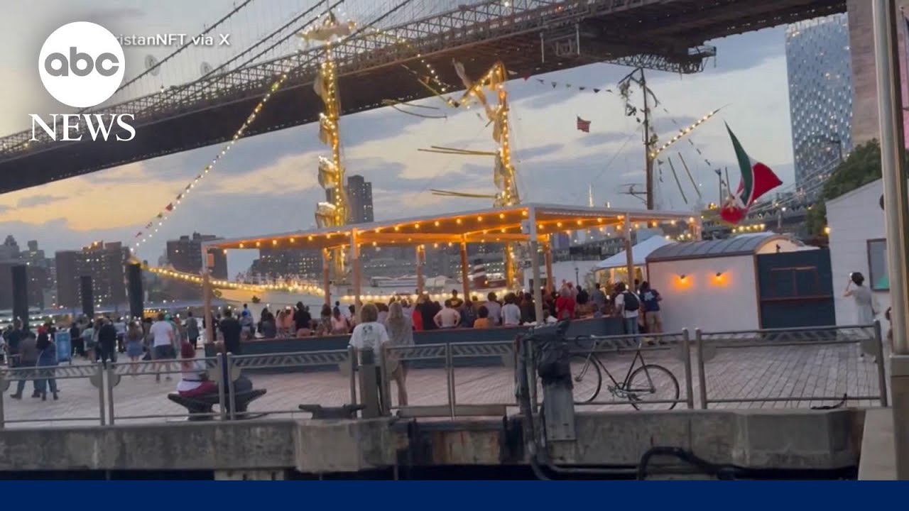 At least 2 dead after Mexican Navy ship crashes into Brooklyn Bridge