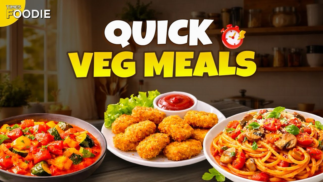 Vegetarian Comfort Food Recipes | Veg Nuggets, Marinara Pasta & Veggies in Paprika Sauce