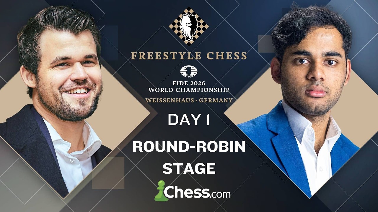 Magnus, Arjun, Fabi, Hans Battle | FIDE Freestyle Chess World Championship 2026