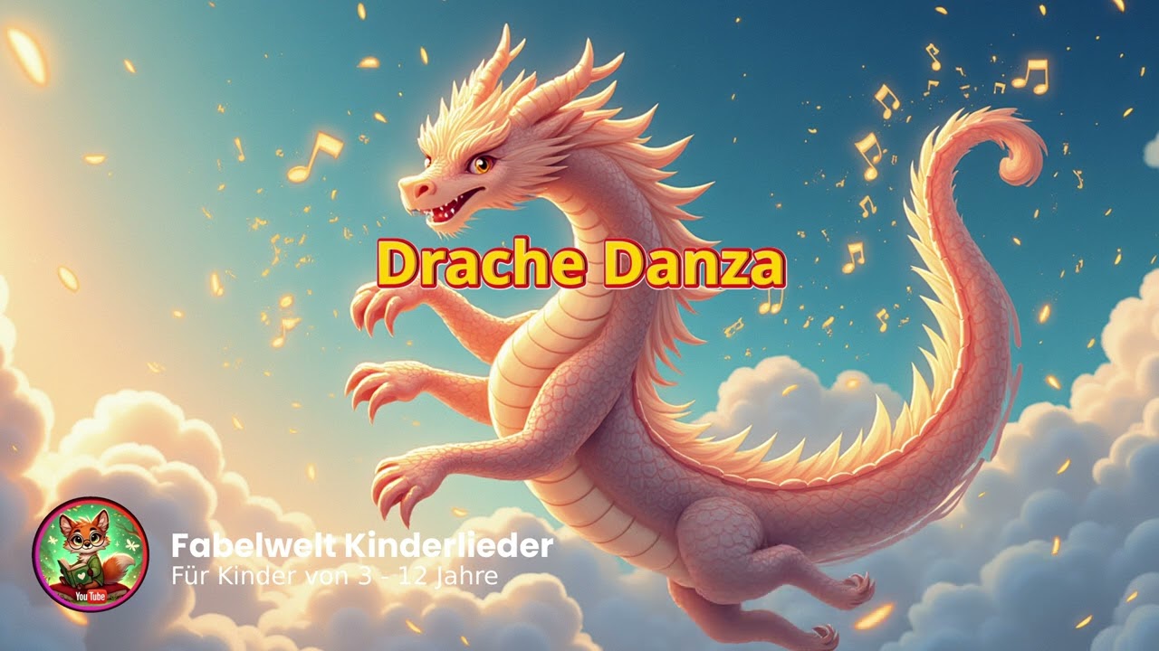 🔥🐉 Drache Danza – Lustiges Kinderlied zum Tanzen & Mitmachen | Kinder-Party-Song 🎶
