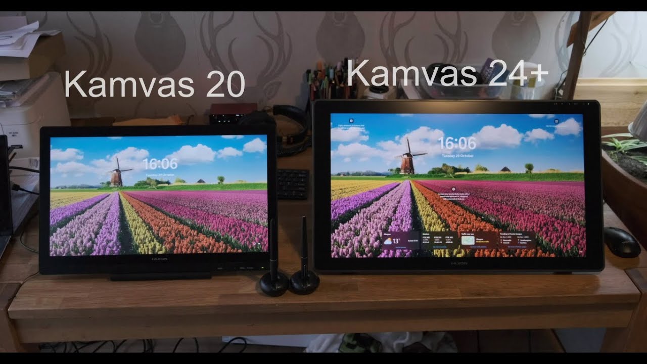 Huion Kamvas 20 vs Kamvas 24 Plus - Review Comparison Video