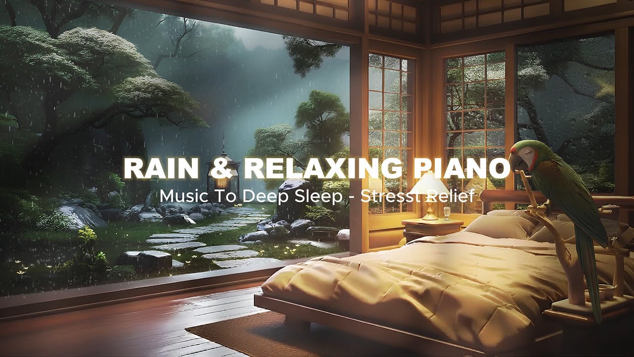 Relaxing Sleep Music with Rain Sounds  Cozy Bedroom Ambience for Deep Sleep, Insomnia & Anxiety