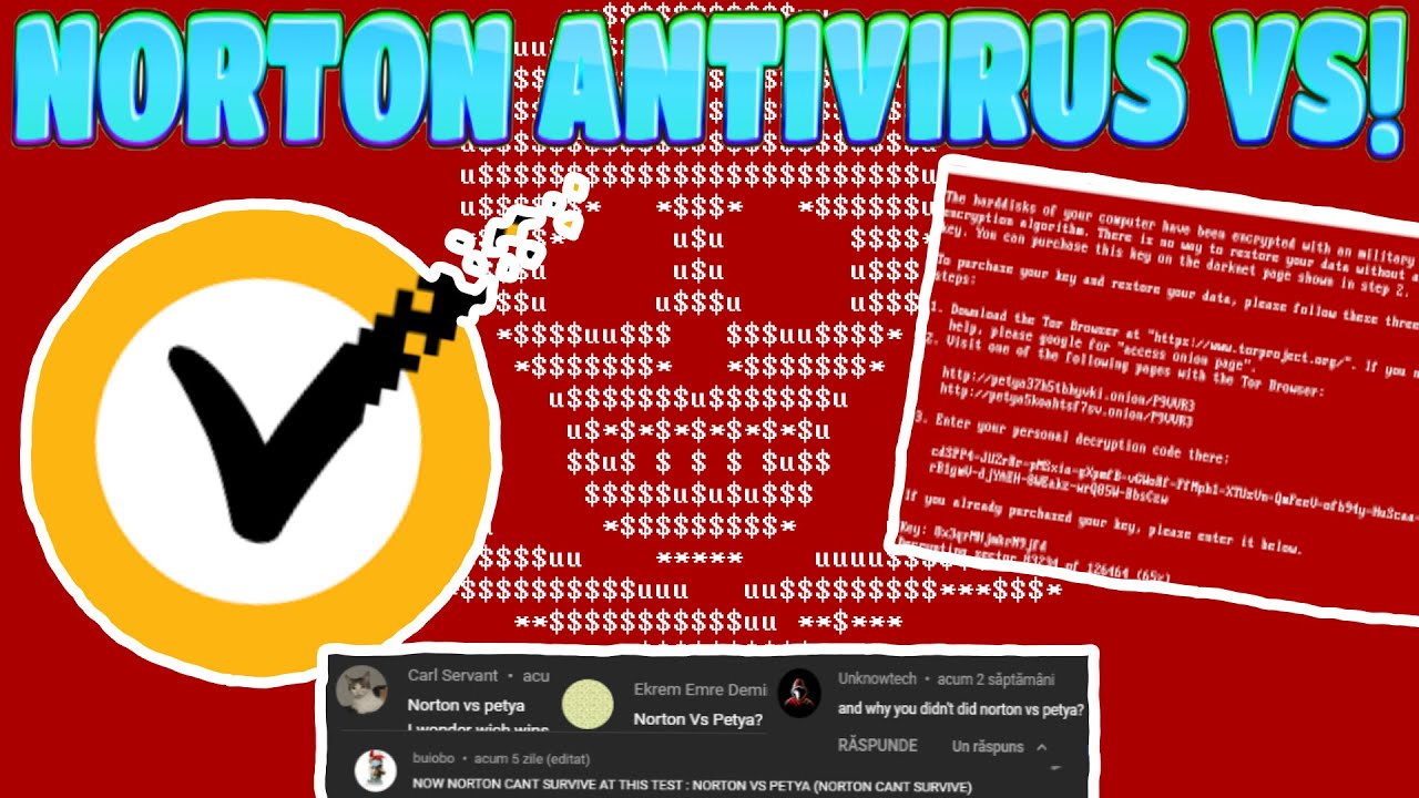 Norton Antivirus VS Petya Ransomware!