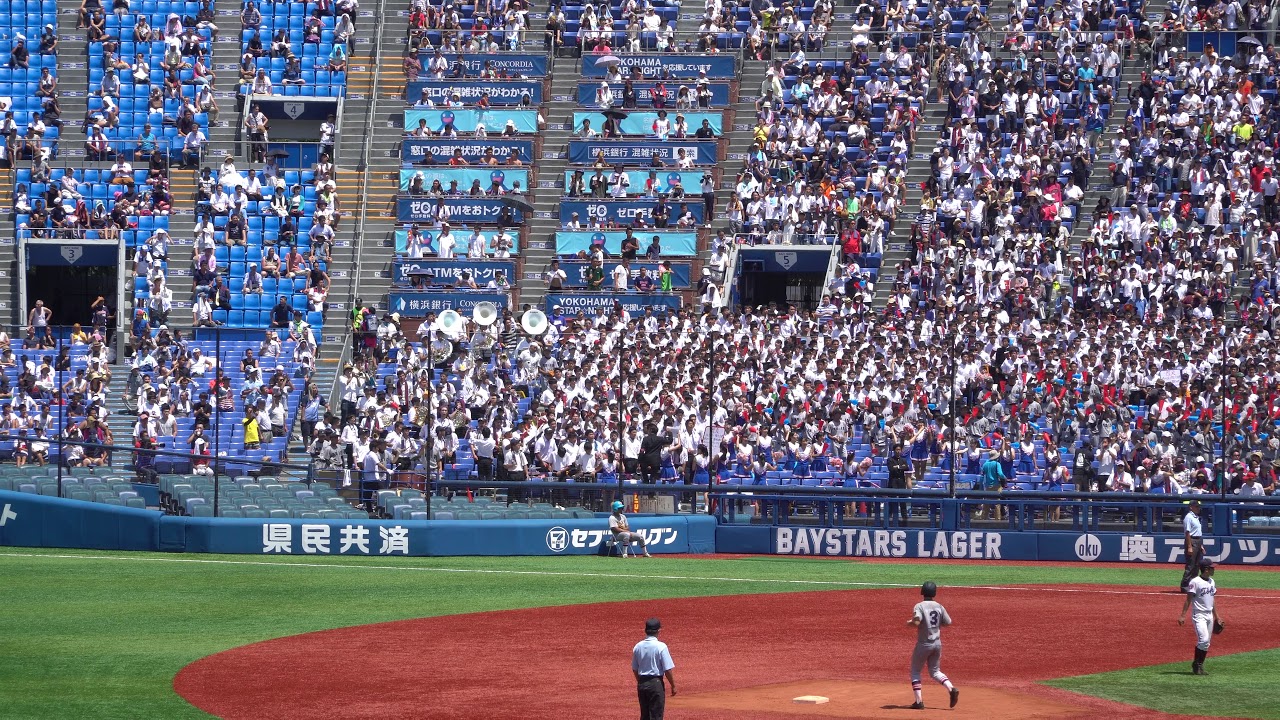 慶應義塾vs桐光学園7回表　第100回全国高等学校野球選手権北神奈川大会決勝2018.07.30