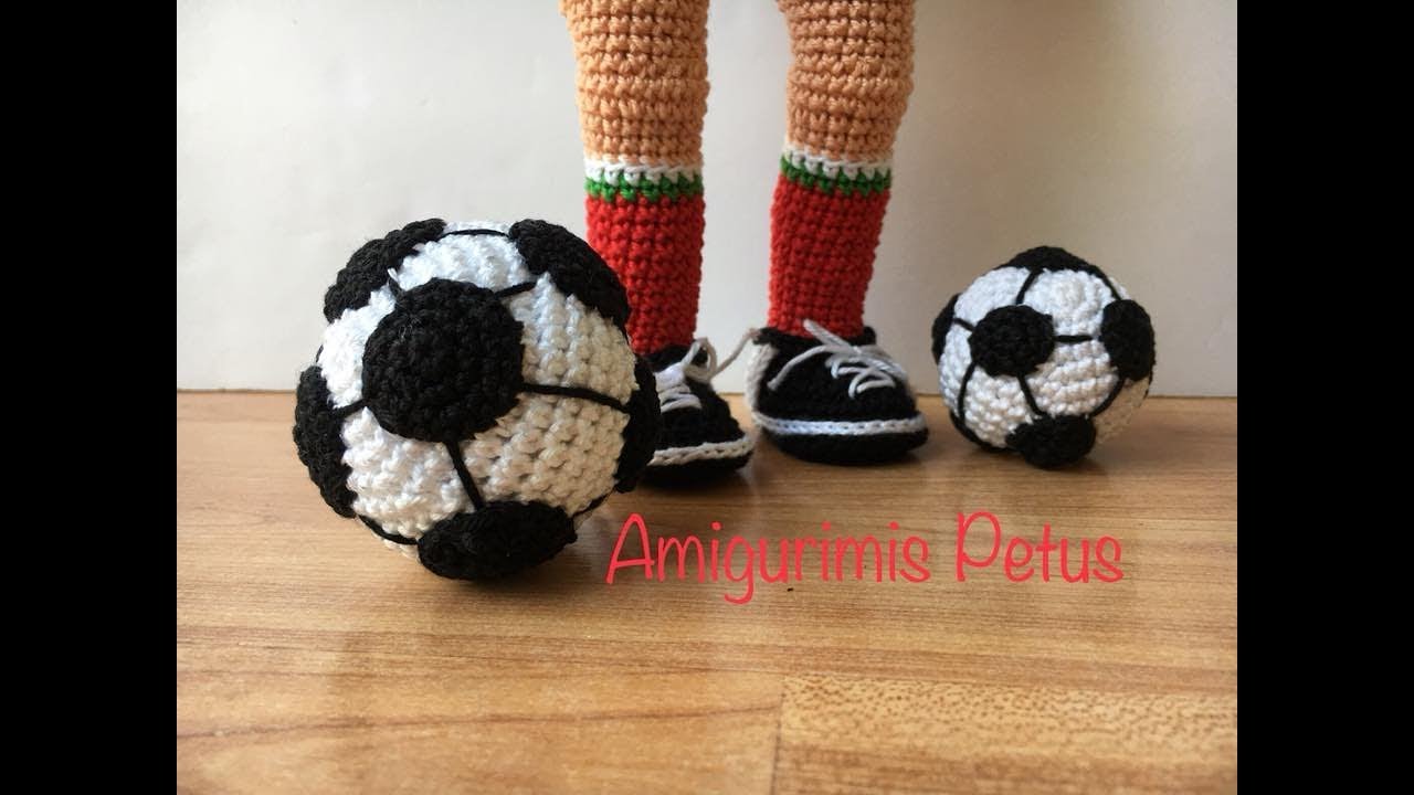 Como tejer balón de futbol en crochet, amigurumis Petus