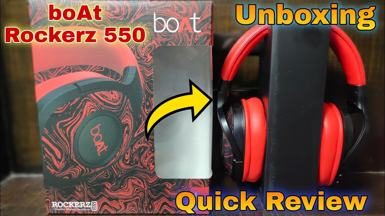 Boat Rockerz 550 Unboxing and Quick Review | Is it Best for Gaming and Music and which color is best