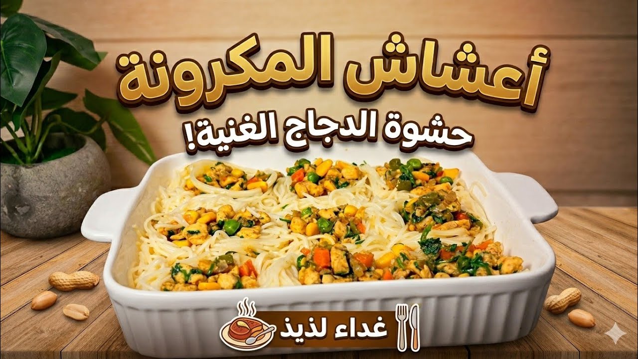 لفائف الشعيرية بحشوة الدجاج والخضار