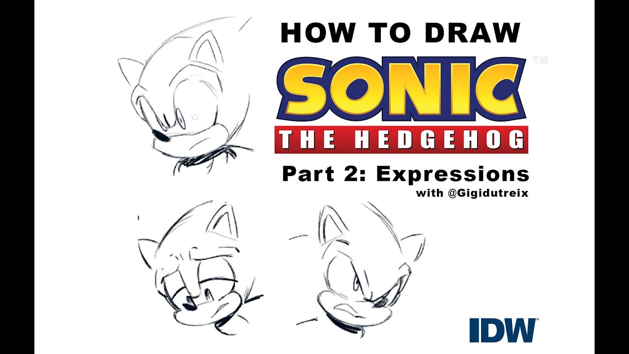 How to draw Sonic the Hedgehog - part 2