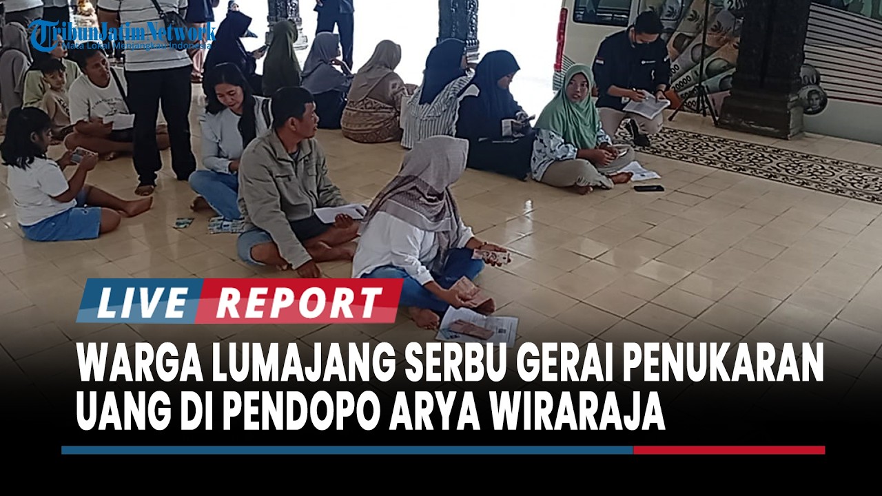 Hari Pertama Digelar, Warga Lumajang Serbu Gerai Penukaran Uang di Pendopo Arya Wiraraja