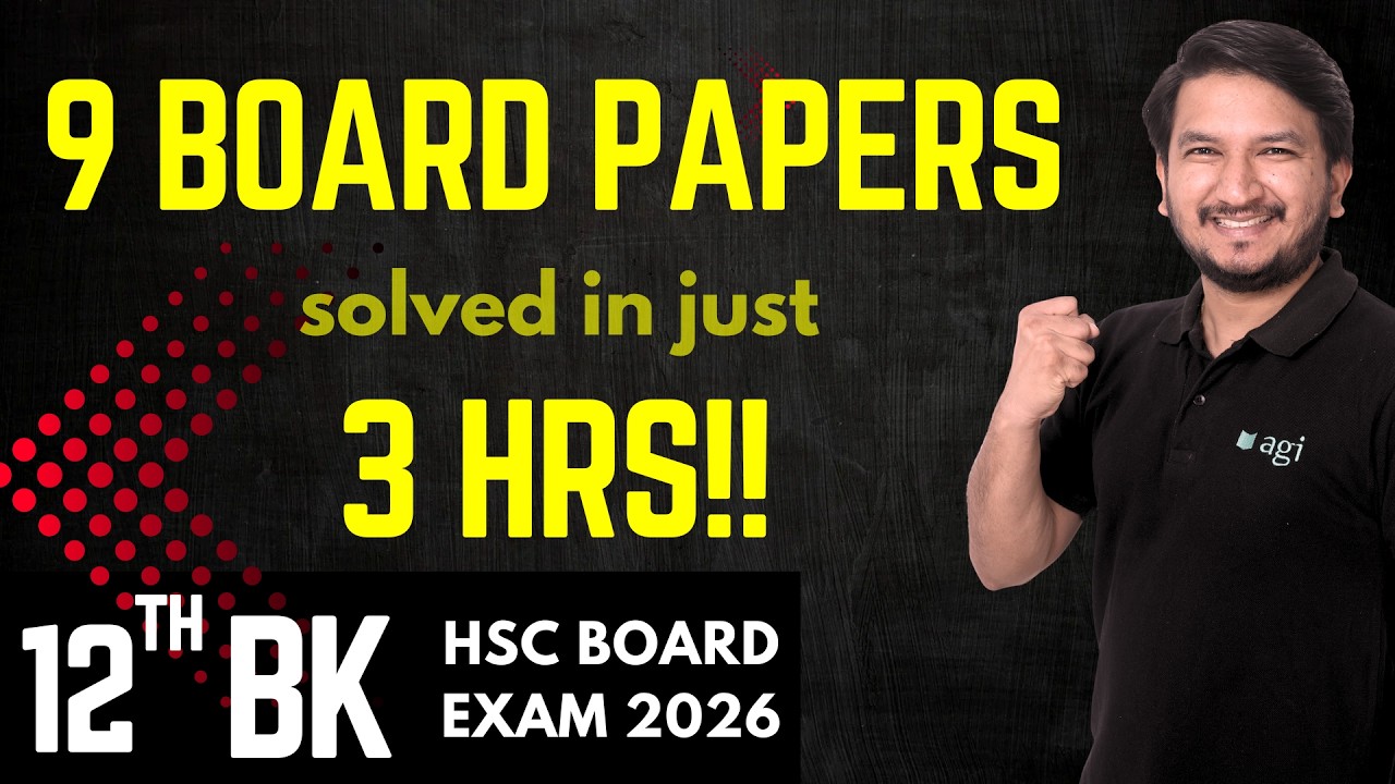 9 Board Papers solved in 3 Hrs | 12th bk accounts | ca piyush agarwal | class 12 | board exam 2026
