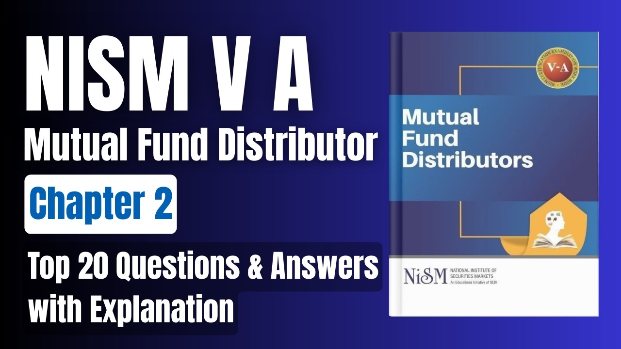 NISM Series V A Chapter 2: Concept & Role of Mutual Fund📚 Top 20 MCQs💯 MF Distributor