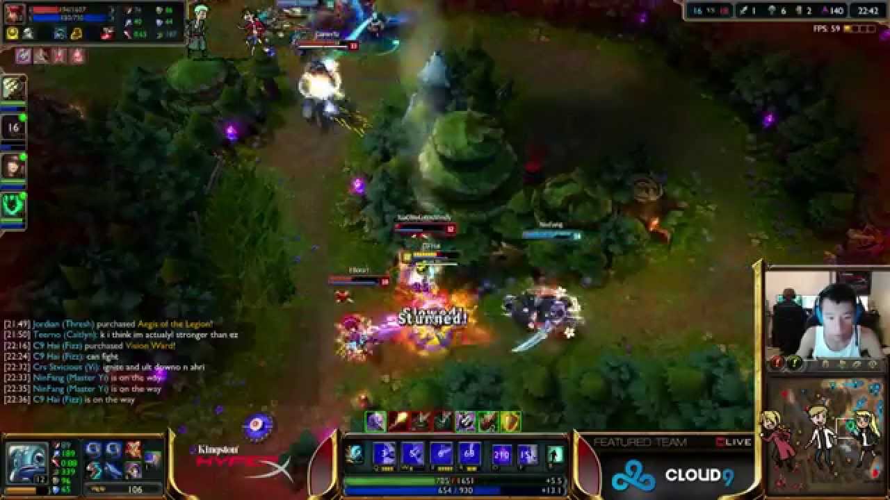 C9 Hai Fizz vs Ahri [Challenger Ranked solo queue Mid]