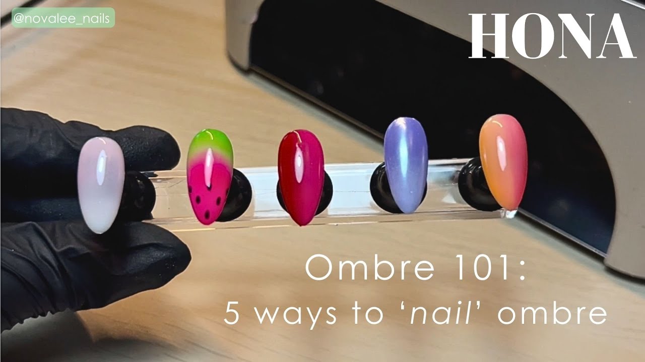 Ombre 101: 5 Ways to 'Nail' Ombre, Nail Art Tutorial - HONA, Home of Nail Art