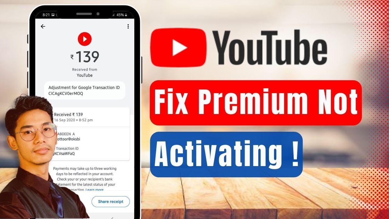 YouTube Premium Not Activating After Payment