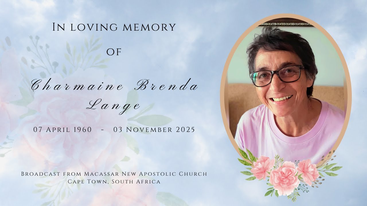 In loving memory of Charmaine Brenda Lange - Saturday, 08 November 2025 at 10h00