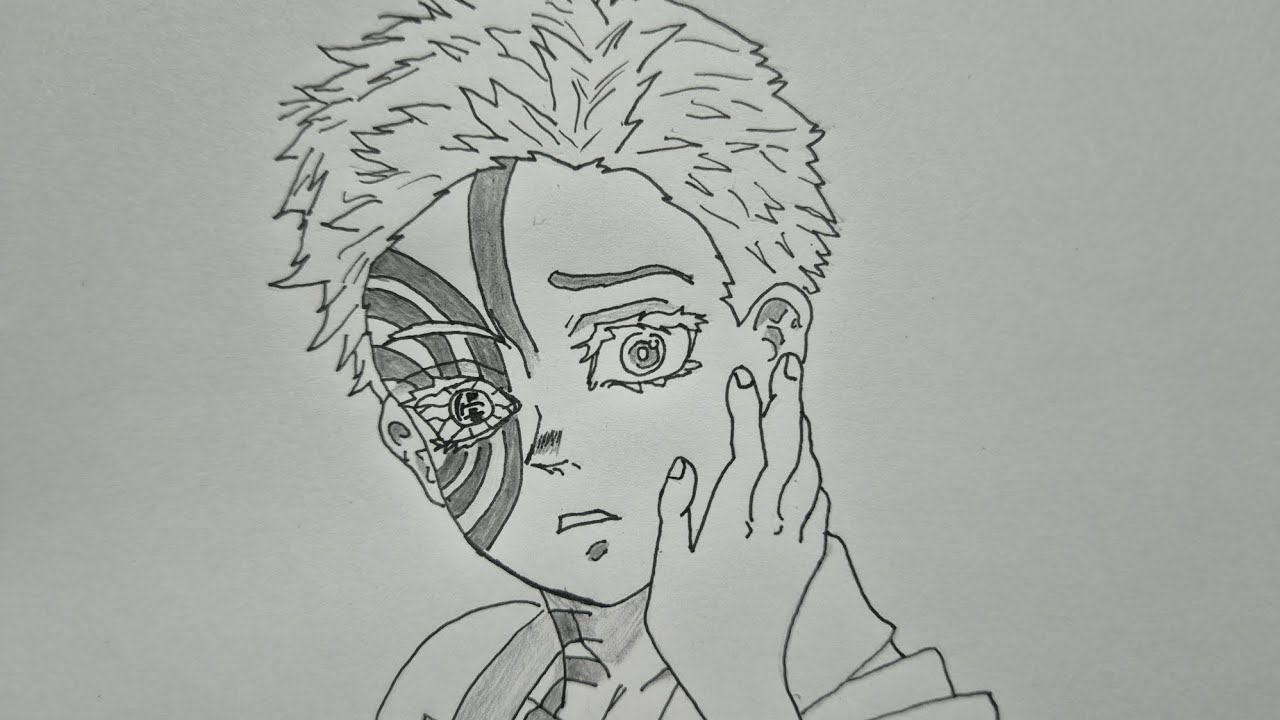 How to draw Akaza - Demon Slayer | Como desenhar o Akaza de Kimetsu No Yaiba
