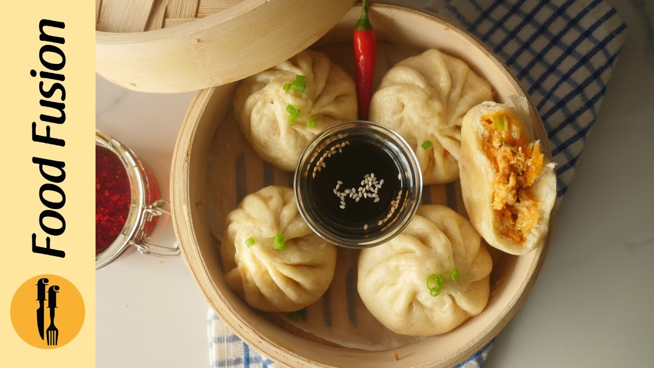 Stuffed Bao Buns Recipe by Food Fusion (Non Fried Iftar Idea)