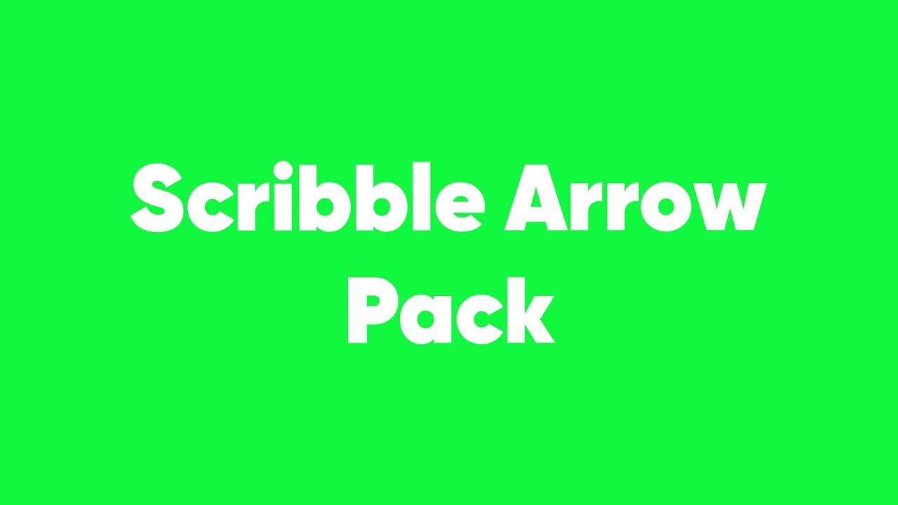 Scribble Arrow Pack Green Screen Free Download