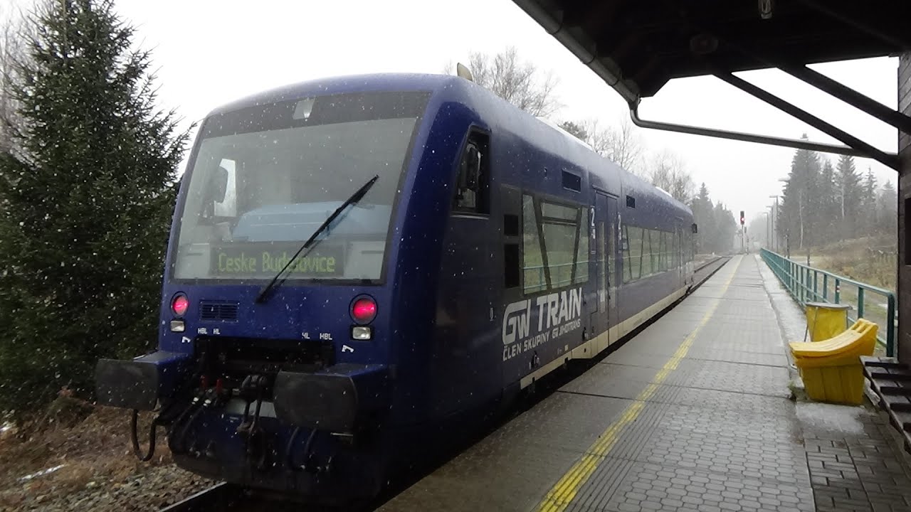 Trať č.194 (Nové Údolí - České Budějovice), jízda os vlakem 8108 spol. GW Train Regio /1.12.2022 🙂👍