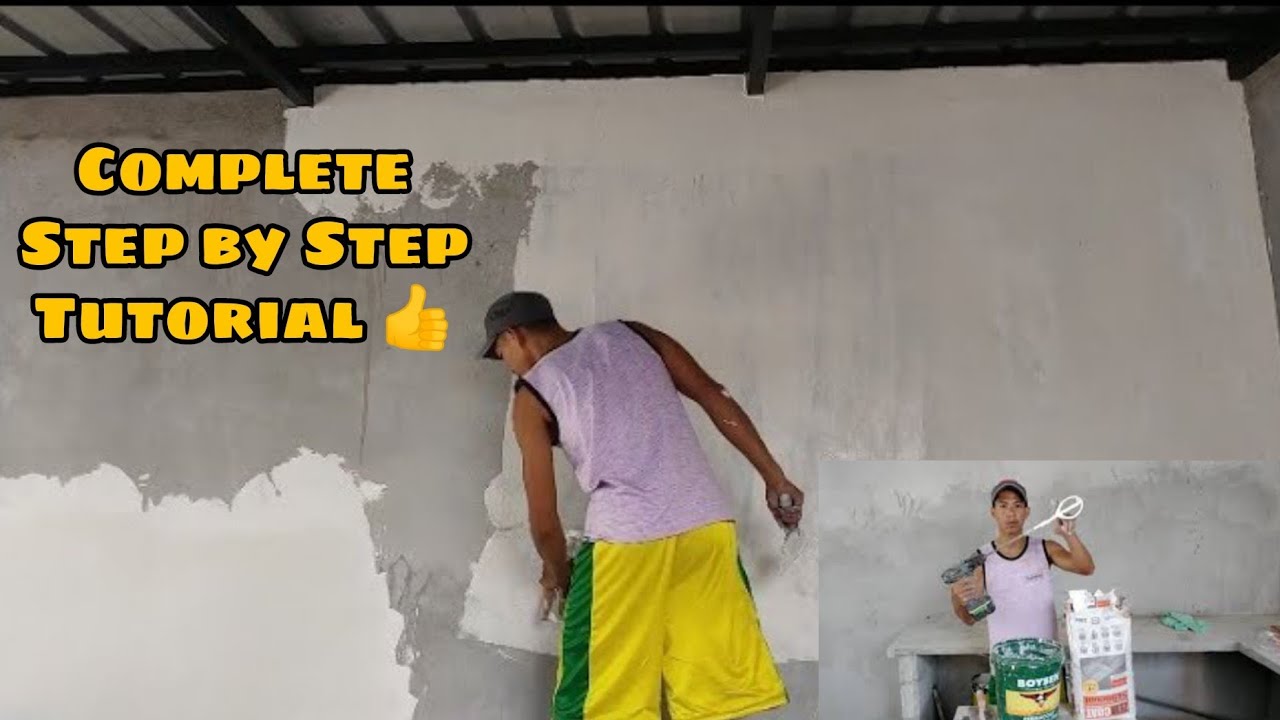 Paano Mag Skim Coat//Skim Coat Application 👍