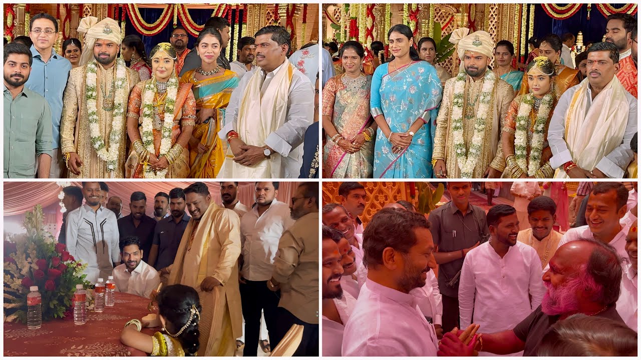 Patancheru MLA Gudem Mahipal Reddy Son Marriage | Santhosh Reddy & Sangeetha Wedding | Ys Sharmila